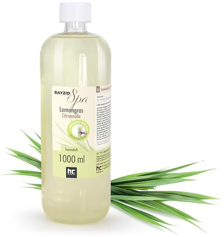 1 L BAYZID SPA Saunaduft – Lemongras | Aufgusskonzentrat für die Sauna Saunaaufguss
