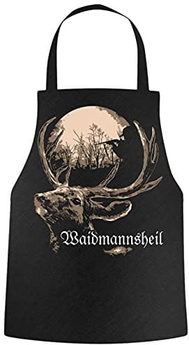 Grillschürze für Männer Sprüche Jäger Waidmannsheil