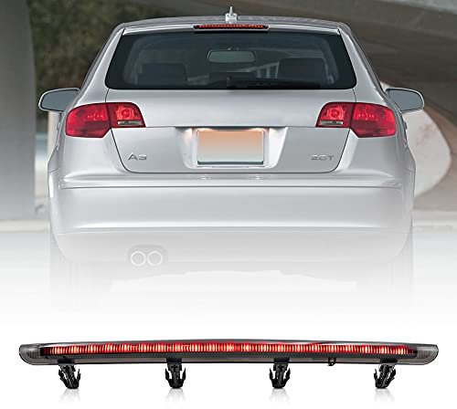 Rote LED bremslicht für die dritte Bremsleuchte mit rauchroter Linse, für A/Udi A3 S3 Sportback ohne Spoiler, OEM-Nr. 8P4945097C