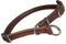 Rund & Weich - Zugstopp Hundehalsband Braun XXL - 65cm mit Verstellbarer Schnalle und eingearbeitetem stabilem Kern, Lederhalsband mit Zugbegrenzung, Zugstopper fellschonend, Rindsleder