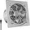 HG Power 6 Inch Kitchen Exhaust Fan, Powerful Bathroom Exhaust Fan with Damper, Potable Window Fan, Small Fume Extractor Ventilation Fan for Shop, Smoking Room, Garage, Silver