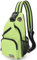 Sling Bag Brusttasche Rucksack Damen und Herren Oxford-Stoff Schulterrucksack Crossbody Bag Umhängetasche Sporttasche Casual Daypack für Outdoorsport, Reisen, Einkaufen (Grün)