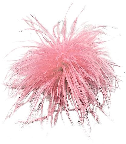 Uposao Feder Brosche für Frauen Mädchen,Flauschige Feder Brosche Feder Ansteckbrosche Trachten-Brosche Haar Accessoire Fascinator Kopfbedeckung für Party Dekoration Hochzeit Weihnachten, Rosa