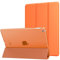MoKo Funda Compatible con 2018/2017 iPad 9.7 6th/5th Gen, Ultra Delgado Función de Soporte Protectora Plegable Cubierta Inteligente Trasera Transparente, Naranja