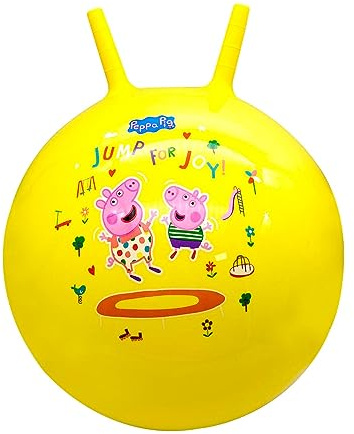 DQB DeQUBE Aufblasbarer Springball Peppa Pig, Durchmesser 45 cm (Deqube 920D00055), Gelb