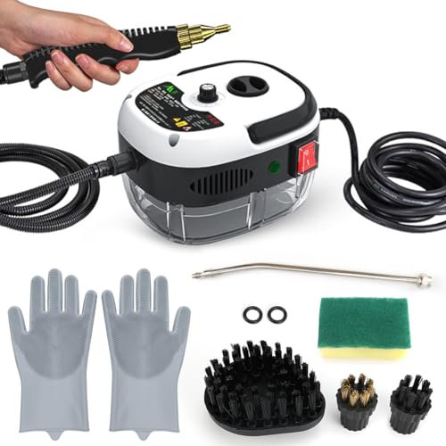 2500W Dampfreiniger Handgerät, Tragbare Handdampfreiniger für den Hausgebrauch, sauberer Dampfreiniger für Polstermöbel, Küche, Badezimmer, Fugen und Fliesen, Autopflege