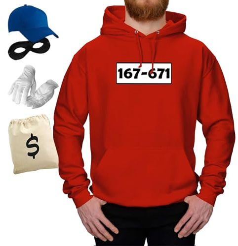Jimmys Textilfactory Hoodie Panzerknacker & Tütü Karneval Kostüm-Set Tüllrock XS-5XL Herren Verkleidung Fasching Outfit Rosenmontag JGA, Größe:4XL, Set Deluxe+, Logo: Standard-Nr