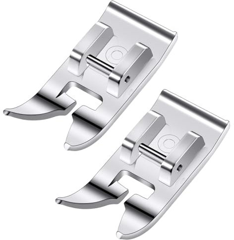2 Pièces Pied De Biche Universel pour Machine À Coudre Pied De Couture Droit Pied Zigzag Accessoires Multifonctions Convient À Toutes Les Machines À Coudre À Tige Basse Singer Brother Janome Babylock