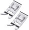 2 Pièces Pied De Biche Universel pour Machine À Coudre Pied De Couture Droit Pied Zigzag Accessoires Multifonctions Convient À Toutes Les Machines À Coudre À Tige Basse Singer Brother Janome Babylock