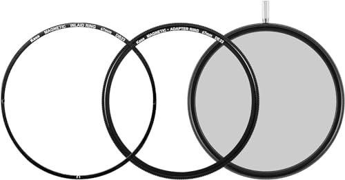 Kase Wolverine Magnetischer 67 mm CPL/Vari ND Combo Filter 1,5–5 Stopp ND3 auf ND32 optisches Glas + 2 Adapter