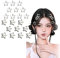 Stern Haarspangen,20 PCS Stern Pentagramm Haarspangen 3cm 4cm Ausgehöhlte Sterne Haarnadel Silber Haarklammer für Frauen Mädchen Haarschmuck