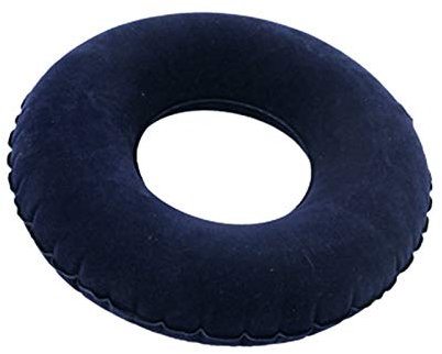 Booso Aufblasbare Stapel Ring Auflage Krapfen Kissen Vinyl Gummi Sitz Medizinisches Akne Schwarz