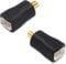 okcsc 0.78 2 Pin Female to MMCX Male Earphone Side Work for 0.78mm 2 Pin Cable Connected with Shure 846 535 215 315 425 to DITA PROJECT 71 to FiiO FH1F9 F9PRO Earphone Black