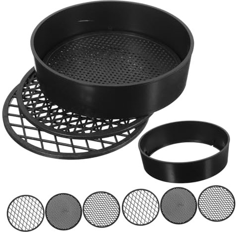 BESPORTBLE 6juegos Tamices De Jardín Filtros Intercambiables para Suelo Herramienta De Jardinería Ligera y Práctica para Filtrar y Compost