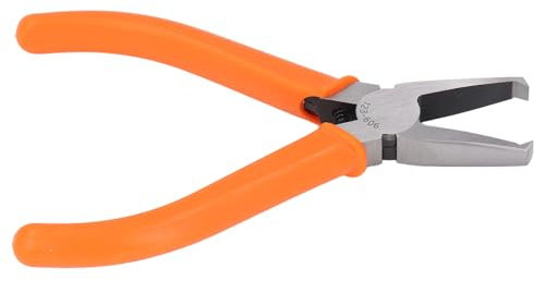 Vornschneider, 6 Mm Gebogene, Rechtwinklige, Bündig Geschnittene Modellwerkzeugzange aus CrV-Stahl mit Hochelastischer Feder, für Elektronik, Leiterplattenstifte,