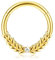 BodyBonita Septum Piercing 16G – 316L Edelstahl Nasenpiercing Nasenring Reifen für Damen Herren Helix Conch Piercings Tragus Daith Knorpel Piercing Gold 10 mm Prospertiy