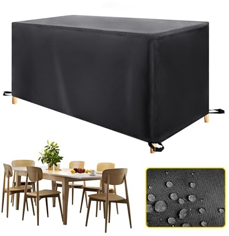 HYFBH Schutzhülle für Gartenmöbel Winterfest, 140x60x110cm/LxWxH Abdeckung Gartenmöbel Wasserdicht Anti-UV 420D Oxford Gewebe Abdeckplane für Terrassenmöbel Lounge Sofa Abdeckhaube Gartenmöbel
