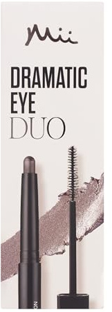 Mii Cosmetics Dramatic Eye Mascara & Eyeshadow Duo | Makeup Gift Set for Women | Creamy Eyeshadow Stick & Lengthening Mascara | Professional Eye Make Up Set, Makeup Bundle for Gifting | Rose Gold
