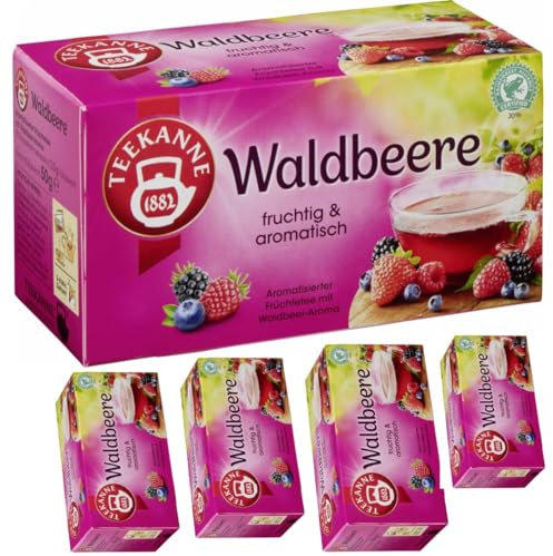 Teekane Waldbeere Tee 20 x 2,50 gramm x 5 er Pack