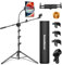 InnoGear Mic Stand, 6 in 1 Microphone Stand Floor with Tablet Phone Holder Height Adjustable from 30 to 72 Mic Stand Tripod Boom Arm with Gooseneck Carrying Bag for Singing Karaoke Stage