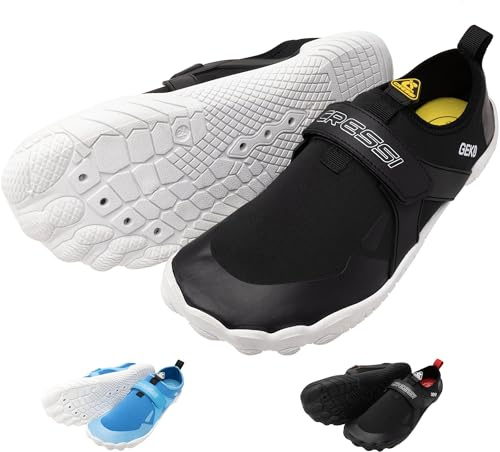 CRESSI Geko Shoes Black/White 39 - Unisex Seeschuh Ideal für ein intensives Erlebnis in der aquatischen Umwelt mit direkter Verbindung zum Meeresboden, Schwarz/Weiß, 39