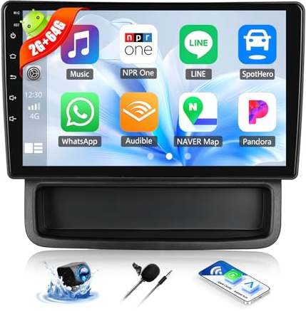 2G+64G Android Car Stereo for Renault Trafic 2010-2014/ Opel Vivaro/Nissan Primastar Car Radio 10.1 Inch Touch Screen with CarPlay Android Auto Bluetooth GPS Navigation WiFi FM SWC MIC