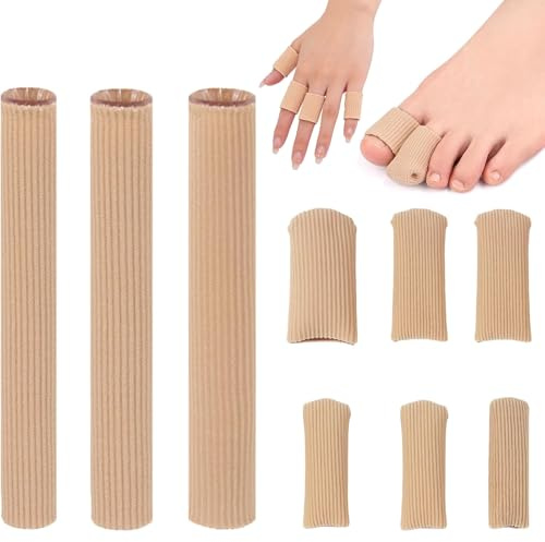 Kasure 9 Protections en Silicone Découpables pour orteils et Doigts Manchons en Gel Doux pour Soulager Cors, Ampoules et Callosités (3 Tailles)