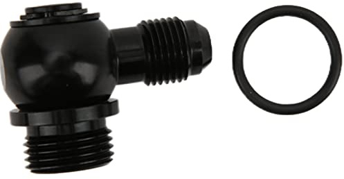 XTevu Banjo Adapter, ORB Fitting Connector, AN-6 to ORB-8 Adapter Compatible With 3 4in UNF Banjo Bolt, Aluminum Fuel Line Fitting for Car