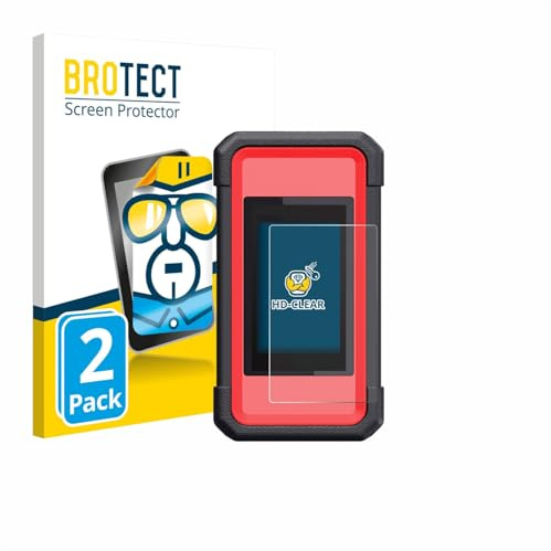 BROTECT Schutzfolie für Launch X431 SmartLink C V2.0 | 2 Stück Transparenter Displayschutz Made in Germany Klare Displayschutz-Folie Clear Einfache Montage Case-Friendly