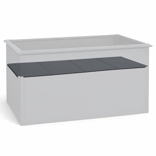 Hochbeet Mittelplatte Metall verzinkt und pulverbeschichtet 150 x 75 x 2 cm (B x T x H) Volumen Reduzierer auf unter 300 Liter