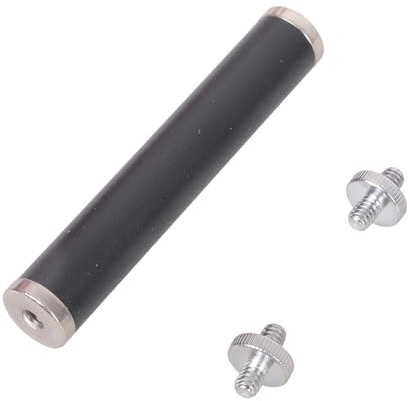 1 x Heavy Duty Steel Extension Pole with 1/4 Thread for Camera Tripod Lighting Adjustable 10-30cm with Adapters Camera Tripod Adapter Iron Rod