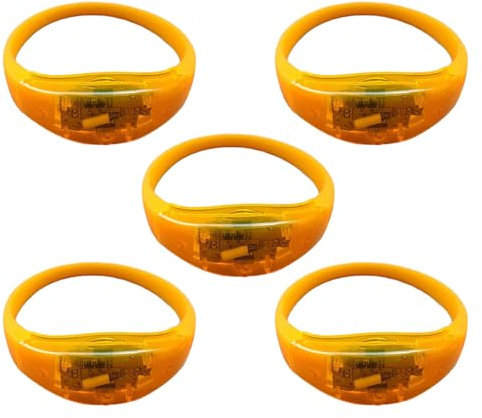 LED-Armbänder, leuchtet im Dunkeln, Partyzubehör für Konzerte, Festivals, Hochzeiten, Partys, Dekorationen, 5 Stück, One Size, Wie beschrieben, Wie beschrieben