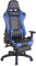 CLP Gaming Bürostuhl Turbo I Höhenverstellbarer Schreibtischstuhl Mit Fußablage, Farbe:schwarz/blau, Material:Kunstleder
