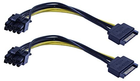 zdyCGTime SATA pin maschio a pin (6 + 2 pin) PCI-Express scheda video femmina cavo adattatore di alimentazione