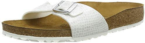 Birkenstock Damen Arizona Sandalen, Weiß (Noir Magic Snake White Noir Magic Snake White), 35 EU