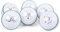 Mozi Sports weiße Harte Cricket-Bälle, Klasse A Senior, offizieller Ball, 6 Stück, Gewicht 156 g
