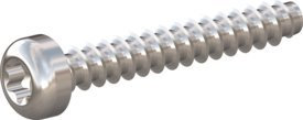 10 Stück Schraube STS-plus KN6039 2.5x16 - T8 A2-1.4567 blank-gebeizt und passiviert