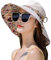 LAEMILIA Capeline Femme Casual Chic Eté Pliable Lacet Anti-Soleil Chapeau de Paille Melon Plage (Type 1, Kaki-1)