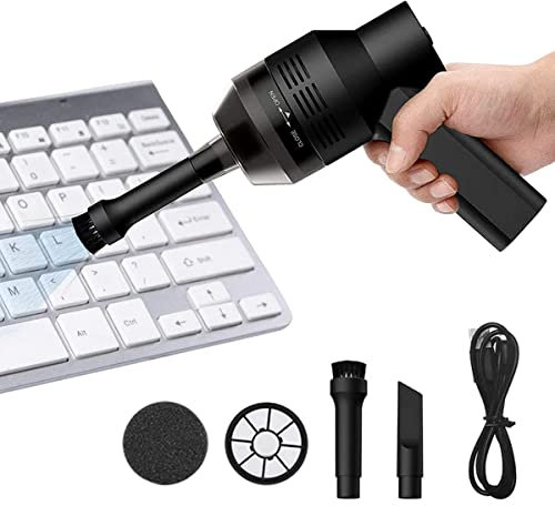 Kabellos Tastatursauger Powcan USB Tastatur Reiniger, Mini AutoTastatursauger, Staub Reinigungs Set,Reinigen die Lücke für Tastatur, Auto, Tierhaare, Laptop,Sofa