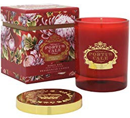 POR PORTUS CALE NOBLE RED CANDLE - RED GLASS