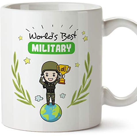 (Tasse in Englisch) Militär (Frau) 350 ml besten der welt