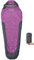 Where Tomorrow Schlafsack Small and Light - 220 x 80 x 50 cm - inkl. Packsack - kleines Packmaß 26 x 14 cm gepackt - 700g - Ultraleicht - für Outdoor, Backpacking - Grau/Lila