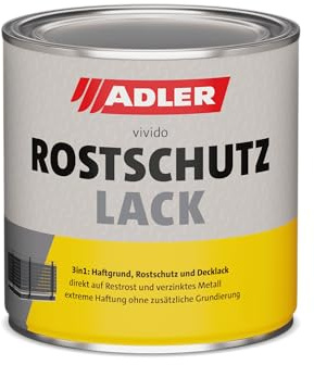 ADLER Ferro protezione antiruggine RAL6005 verde muschio 2,5 L Vernice decorativa e resistente alla ruggine per ferro