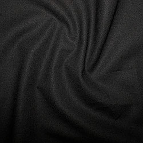 Rose & Hubble Cotton True Craft Stoff – Schwarz, 1/2 m – 112 cm x 50 cm