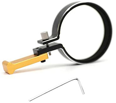 KEEDA RC Fernbedienung Sender Lenkradauslöser, Lenkrad Einhand-Bedienadapter für 1/10 RC Car Fernbedienung TQI TRX4 TRX6 Slash Summit (Gold)