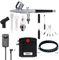 Sagud Mini Airbrush Kit mit tragbarem Airbrush Kompressor Schwerkraft gespeist mit doppeltwirkender Airbrush für Kuchendekoration, Hobby, Basteln,Nägel, Make-up mit Airbrush Reinigungskit