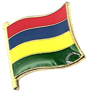 Mauritius Mauritian Metal Country Flag Pin Badge