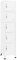 YEZIYIYFOB Schließfachschrank Weiß 38x40x180 cm Stahl Aktenschrank Werkzeugschrank Vorratsschrank Metallschrank BüRoschrank Werkstattschrank Aktenschrank AbschließBar Schrank Schmal mit 5 Fächern