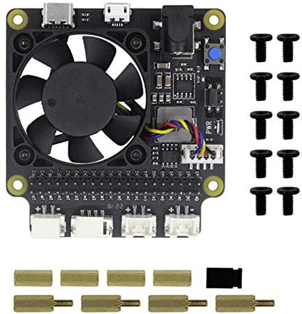 DAZLOR X735 V3.0 Power Management Expansion Board for RaspberryPi 4B X825 NAS 2.5-Inch SATA SSD Power Expansion Board