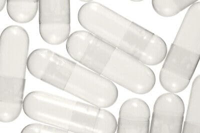 1000 Size 00 HPMC Clear Empty Capsules Size 00 Vegan Vegetarian Plant-Based Empty Pill Cases